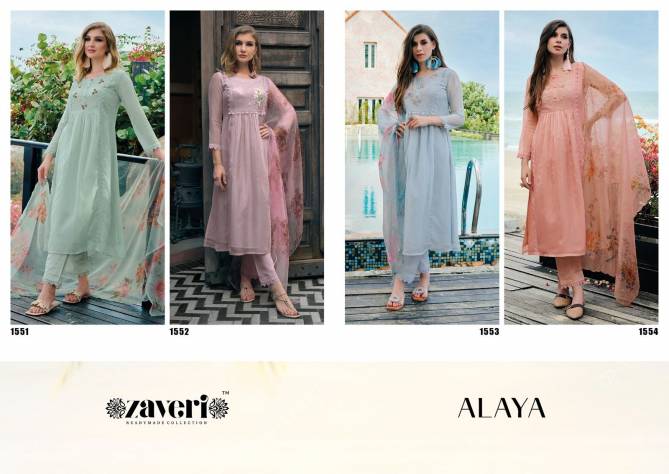 Alaya By Zaveri 1551-1554 Readymade Salwar Suits Catalog